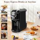 Espresso Machine for Nespresso Capsule, Lavazza Blue & Expert Capsule, Coffee Powder, 19 Bar Pump Pressure Makes Authentic Espresso Coffee, Mini Espresso Coffee Maker with Removable Water Tank.
