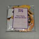 The image displays a package for honeycomb table centerpieces, specifically a "Graduation Centerpiece 10 Pcs (Orange)". The package also includes instructions on how to assemble these decorations, which are commonly used for parties and events. 
How