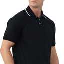 MagnaMan Slim Fit Short Sleeve Polo Shirts for Men - Cotton, Business Casual Stretch Shirt, Breathable Golf & Office Wear (XXXL)