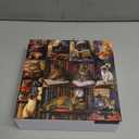 Vintage Cat Puzzles for Adults 1000 PiecesPICKFORU Retro Cat Library Themed, Book Kitten Bookshelf Jigsaw Puzzles Collage Challenge