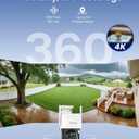 REOLINK 4K Wired WiFi Outdoor Security Camera, 8MP Dual Lens, 360 PTZ Camera, Auto Tracking, 2.4/5GHz Wi-Fi Smart Person/Vehicle/Animal Detection, 6X Hybrid Zoom, Color Night Vision, TrackMix WiFi
