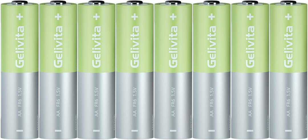 AA Lithium Battery 8 Pack, 1.5V Long-lasing Lithium Iron Battery Double A Lithium Batteries AA for Blink Security Camera System, Trail Camera, Game Camera, FlashlightNon-Rechargeable