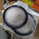 10.5 Stoneware Coupe Dinner Plates with Reactive Glaze Finish, Dishwasher Microwave Oven Safe, Ceramic and Round, Perfect for Salad, Dessert, Steak, Pasta (set of 6) (10.5" reactive glaze plates)