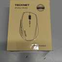 TECKNET Wireless Mouse Rechargeable,Mouse for Laptop Computer,2.4G USB Computer Mice Wireless,6 Button 6400 DPI Ergonomic Silent Mice,Portable Cordless Travel Mice-Wide Compatibility (Pink)