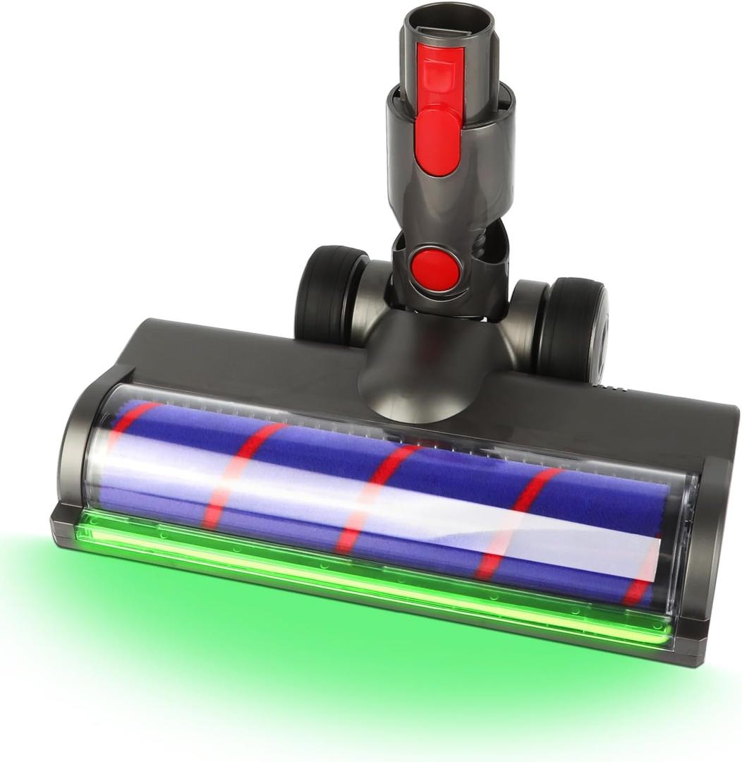 Replacement Vacuum Head Compatible with V7 V8 V10 V11 V15 Vacuum Cleaners, Vacuum Replacement Parts, Soft Roller with Quick Release Design, Suitable for Thin Carpets, Hard Floor