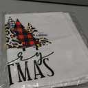 Yhtrg Cheetah Print Buffalo Plaid Christmas Tree Pillow Covers 12x20, Christmas Room Decor, Trendy Merry Xmas Tree Lumbar Pillow Cover Decor for Girls Bedroom Dorm Apartment