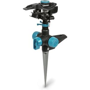 Gilmour Heavy Duty Circular Water Sprinkler with Spike Base, Rotating Sprinkler Head with Adjustable Spray Pattern, Lawn Sprinkler for 5800 Sq Ft Coverage