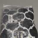 Smiry Round Picnic Tablecloth, Waterproof Elastic Fitted Table Covers for 36" - 44" Tables, Wipeable Flannel Backed Vinyl Tablecloths for Camping, Indoor, Outdoor, Black & White