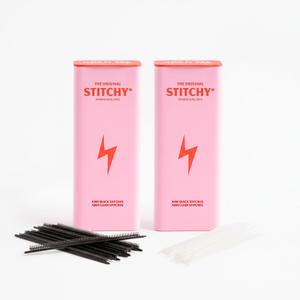 Tucky Micro Fasteners for The Original Stitchy Tagging Gun, Ultimate Refill 2-Pack, 4000ct, 0.18 in Black and White Tag Attachments with Metal Case