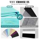 Ztomine Headbands for Women, Non Slip Soft Cotton Hair Bands with Stretchy Cloth, Ideal for Yoga, Running, Outdoor Exercise, and Sports, 16 Pcs (style12)