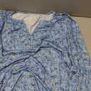 Marvmys Womens Cotton Long Sleeve Nightgown Long Sleepshirts Full Length Henley Sleep Dress with Pockets Large