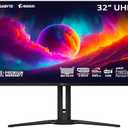 GIGABYTE - AORUS FO32U2 Pro - 32" QD OLED Gaming Monitor - UHD 3840x2160-240Hz - 0.03ms GTG - AMD FreeSync Premium Pro - Type C KVM - HDMI, DP, Type C - Height Adjustable - Black
