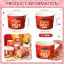 Nuanchu 100 Pack 9 oz Graduation Ice Cream Cups, Congrats Grad Disposable Dessert Bowls, Class 2026 Paper Snack Soup Cups for Hot or Cold Food Graduate Party Supplies(Class 2026,Grad Red)