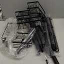 Corner Shower Caddy Tension Pole - 4 Tier Stainless Steel Rustproof Shower Corner Caddy for Bathtub Bathroom Shower Organizer Shelves Adjustable Pole 25-114.2 Inch Black