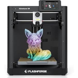 FLASHFORGE Adventurer 5M 3D Printer,600mm/s Max High-Speed FDM 3D Printers with Fully Auto Leveling, 280C Direct Extruder with Quick Detachable Nozzle, Effective Cooling, Core XY Structure