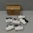 (6 Pcs) 3/4" PVC Ball Valve, Shut-Off PVC Ball Valve Socket with Upgrade Easy-Turn Handle for SCH40 Pipe-Suitable for Swimming Pool, Water Project & Irrigation System, Rated at 150 PSI