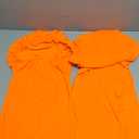 JQinHome Dining Chair Slipcover, High Stretch Removable Washable Chair Seat Protector Cover Set of 2, Chair Covers for Halloween Dining Room, Kitchen, Home Party, Wedding Ceremony(Orange, 2PC)