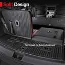 Floor Mats for Hyundai Santa Fe 2024-2026 (Fit Hybrid and Gas), TPE All Weather Protection Durable Trunk Cargo Mat with Backrest Mat for Hyundai Santa Fe