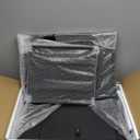 JFHID Package Delivery Box for Outside,Lockable Anti-Theft Parcel Drop Box with Mailbox Waterproof Weather Resistant Full Metal Frame for Porch Fence Curbside (21.6"x13.7"x17.7",Black)