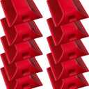 Road Reflectors Pack of 10 | 4 by 4 inch Street Pavement & Asphalt Stud Markers | Great Reflecting for Speed Bumps, Sidewalks, Pedestrian Crossings, Freeways & Driveways | Industrial Grade (Red)