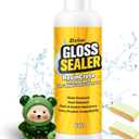 Air Dry Clay Glaze, 177ml Clay Varnish for Air Dry Clay/Polymer Clay Sealer, ResinCrete, Varnish for Pottery&Acrylic Paint, Waterproof & Stain Resistant, Design for Air Dry Clay Pottery (Gloss,6OZ)