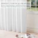 PONY DANCE White Sheer Curtains 108 inch Long - Non See Through Sheer Curtains for Living Room Bedroom - Privacy Window Semi-Sheer with Light Filtering, Wrinkle-Resistant Fabric, White, 52x108 Inch