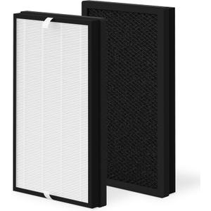 Fette Filter - AP-C500FL 3-in-1 True HEPA Replacement Filter Compatible with Homedics Smart Console Air Purifiers models AP-C500, AP-C550. Pack of 2 Replace Part # C500FL