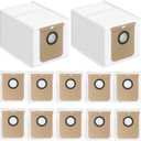 12 Pack Replacement Vacuum Dust Bags for Eufy L50 SES L60 SES Vacuum Cleaner Self-Empty Station Robovac, 2.5 L Large Vacuum Dirt Disposal Replacement Bags