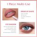 5 x Peel Off Lip Liner Stain, Long Lasting Lipstick, Lip Pencil for Shaping & Sculpting Lips, Lip Makeup Flawless, Smudge-Proof, Non-Sticky #09 Brick Red