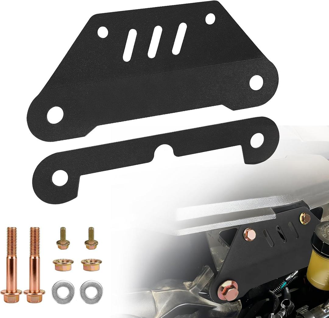JERBOR Front Shock Mount Braces Plate Kit Fits for Kawasaki KRX 1000, Front Shock Mount Braces Prevent Tearing of The Front Support