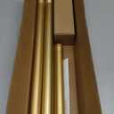 YNL Gold Shower Curtain Rod 32-80 Inch(2.7-6.6ft), Non Slip, Never Rust, No Drill Stainless Steel Spring Tension Shower Rod, Telescoping Curtain Rod for Bathroom Window Living Room