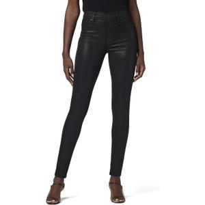 Hudson Womens Barbara High Rise, Super Skinny Ankle Jean (Size 28, Noir Coated)