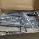 String Light Poles 6 Pack,Poles for Hanginig Outdoor String Lights with Fork and Fence Clamp