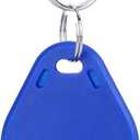 2 x 125Khz RFID Proximity ID Card fob Token Tags Key Fobs Keychains RFID Proximity Card Key RFID Access Control Keyfobs fob for Door Electric Lock System (Blue, 100 PCS) (ID Card) Cards