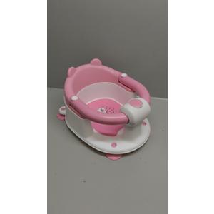 Baby Bath Seat for Babies 6 Months & up, Non-Slip Toddler Bath Seats for Babies Sitting Up, Safe Infant & Newborn Bathtub Chair with 4 Suction Cups & Soft Cushion for Shower,Pink