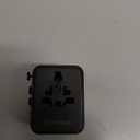 Universal Travel Adapter, International Travel Plug Adapter with 2 USB-C  2 USB-A Ports, with Extra 2 Prong AC Outlet All in One Portable Socket, for USA, UK, EU, AU  224+ Countries (Black)