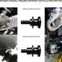 FENRIR Motorcycle Swing Arm Spools Paddock Stand Bobbins Cotton Reels Sliders for M6 MT10 MT09 MT03 XSR900 Tracer9 YZF-R1/R3/R6/R7 Tuono660/V4 Tuareg660 RSV4 RS660 RS457 Monster937/821 899/959panigale
