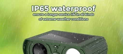 Keep Skunk Away Motion Detection with Flash Light for Yard Garden Lawn