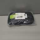 SaphiRose Long Sleeve Rain Jacket Extra Length Waterproof Rain Poncho with Hood and Pockets for Adults (Black) S