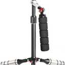 Movo VS7 Handheld Carbon Fiber Adjustable Video Stabilizer System with Quick-Release Plate for DSLR Cameras and Camcorders up to 6.6 LB (3kg)