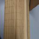 Blinds for Indoor Windows Bamboo Roman Shades Light Filtering Cordless Mini Blinds Easy to Install Roman Curtains for Window, 29" W x 64" H