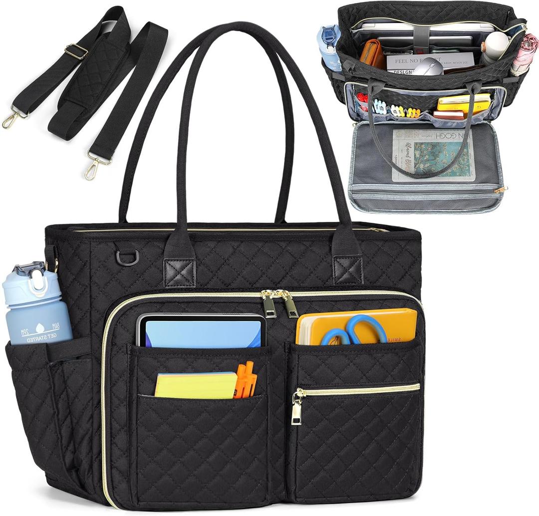 MENZOKE Car Front Seat Organizer, Patrol Bag Law Enforcement, Hanging Passenger Seat Car Organizer with 17 Inch Laptop Storage, Adjustable Strap Backseat Organizers for Truck Office, Police, Black