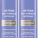 Neutrogena OilFree Eye Makeup Remover & Cleanser, Gentle & NonGreasy Makeup Remover for Waterproof Mascara, 8 fl. Oz, 2 Pack