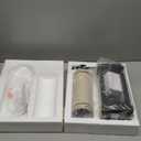 QiMH Table Lamp for Living Room, Farmhouse Lamps with USB A+C and Nightlight, 26" Rustic Bedside Lamps with 3-Way Dimmable Touch Control, Nightstand Lamp for Bedroom, Black, 1 Pack