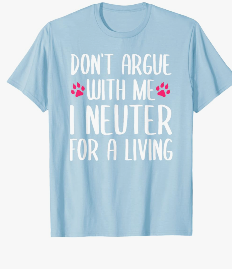 Funny Veterinarian Art Men Women Vet Tech Assistant Doctors T-Shirt, Size M