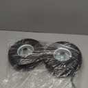 AR-PRO (2-Pack) 10-Inch Solid Rubber Tire Wheels - Replacement 4.10/3.50-4" Flat Free Tire with 5/8" Bearings, 2.2" Offset Hub - Compatible with Hand Truck, Wheelbarrow, Dolly, Gorilla Carts (Silver)