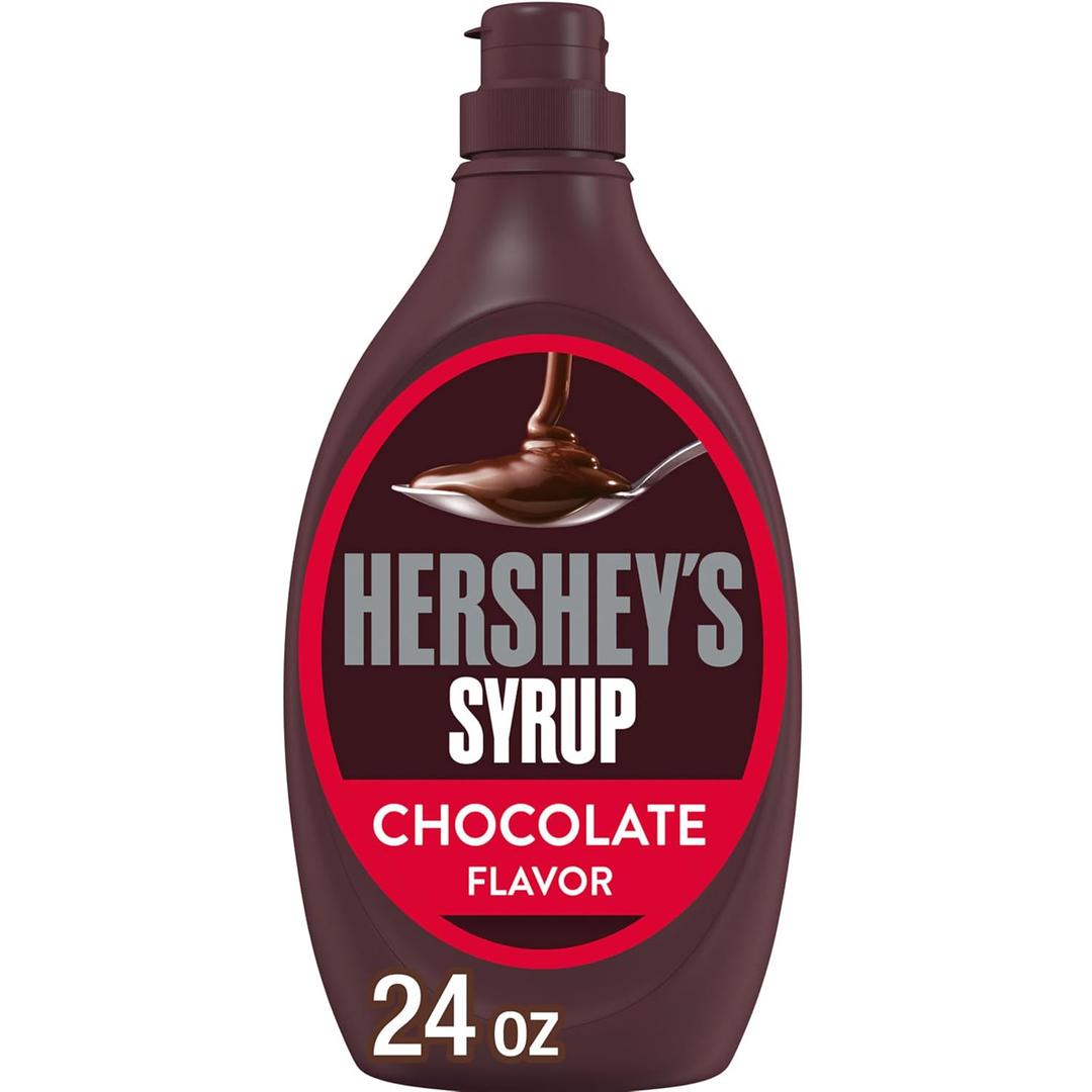 HERSHEY'S Chocolate Flavored Syrup Bottle, 24 oz (EXP 04/07/27)