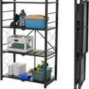 4 Tier Greenhouse Shelving Unit, Plant Stand, 1 Pack, Black