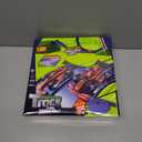 KETIEE Flex Tracks 16Ft for Kids: Flexible Race Car Ramp Track with 4 Small Racecars and 8 Suction Cups Compatible with Diecast 1/64th Cars, Rolls Up Portable Racetrack for Ages 3 & Up (Blue)