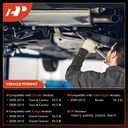 A-Premium Rear Catalytic Converter Kit Direct-Fit Compatible with Dodge Grand Caravan 2008-2010 & Chrysler Town & Country 2008-2010 & Volkswagen Routan 2009-2010, 3.3L 3.8L, EPA Compliant
